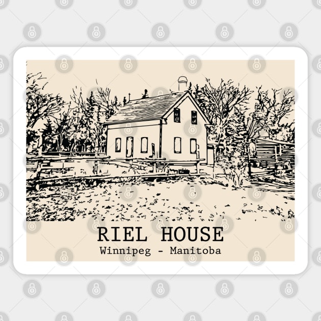 Riel House - Winnipeg MB Magnet by Lakeric